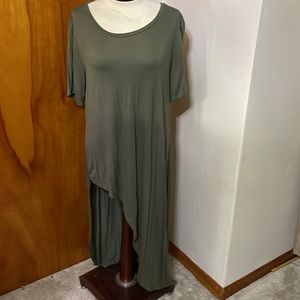 Maurices Green Asymmetric Tunic T-shirt